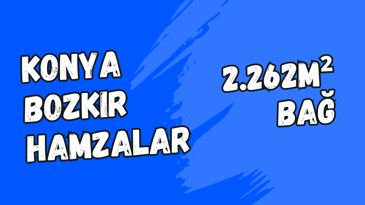 KONYA BOZKIR HAMZALAR KÖYÜNDE 2.262M² BAĞIMIZ SATILIKTIR. - KONYA BOZKIR fotoğraf 9
